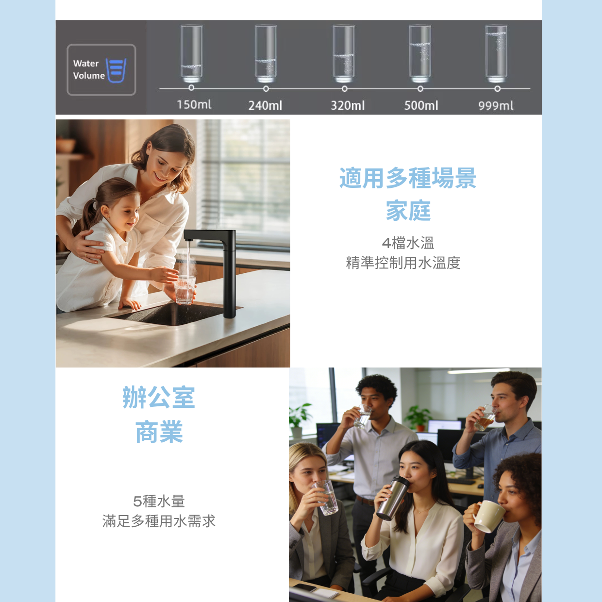 AW19632-智能櫥下式四溫觸控飲水機
